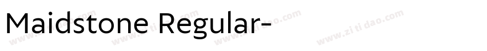 Maidstone Regular字体转换